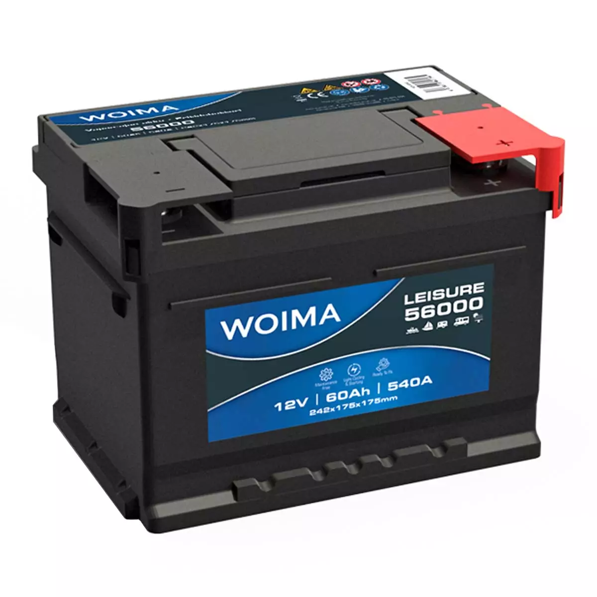 Woima vapaa-ajan akku 60AH