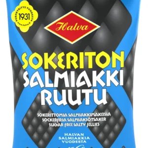 Halva sokeriton salmiakkiruutu 90g