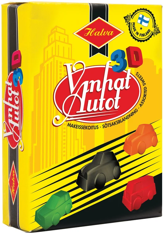 Halva Vanhat autot 3D 240g