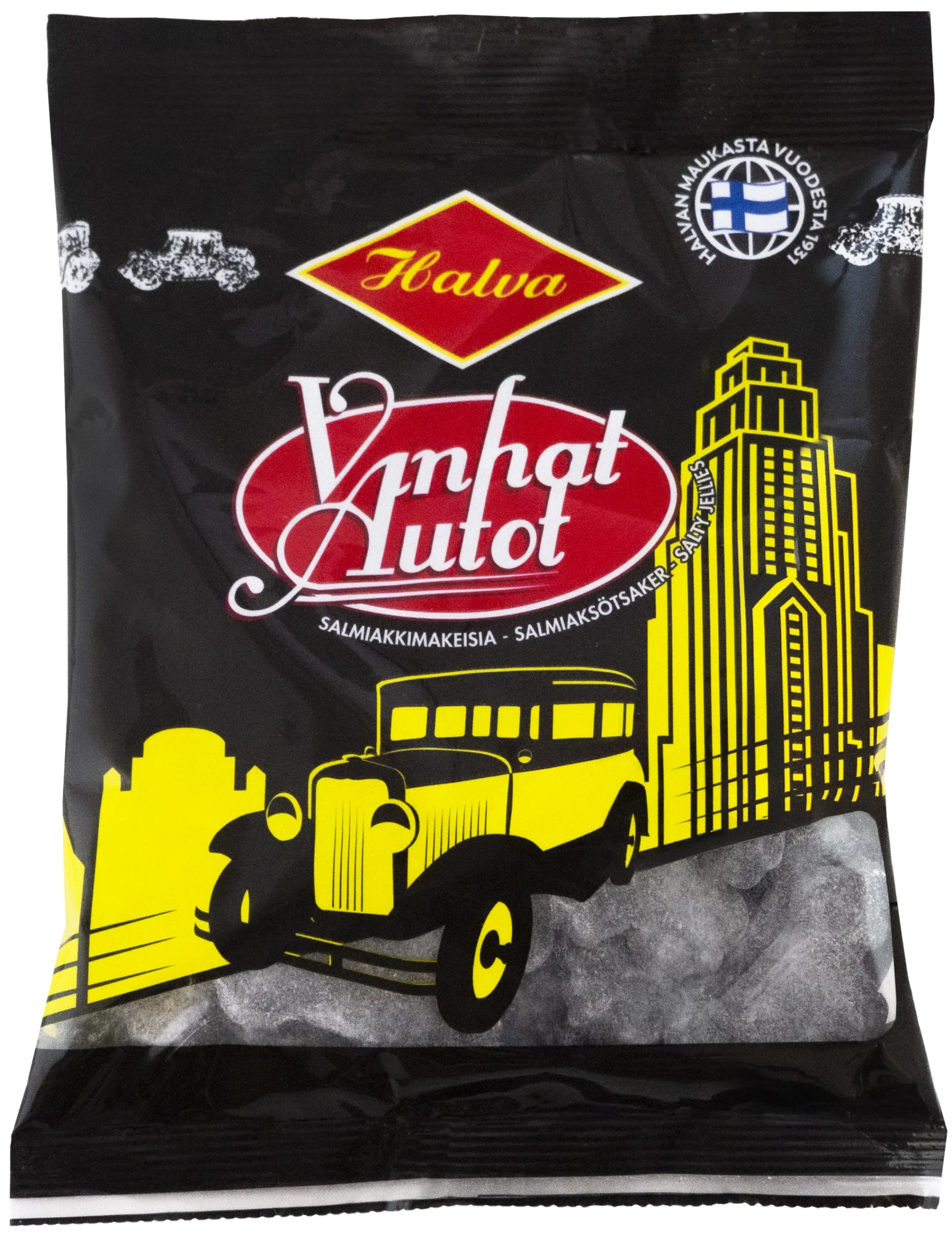Vanhat autot salmiakki 160g