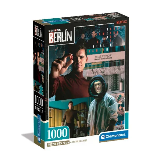 Clementoni La Casa de Papel: Berlin ™/© Netflix -palapeli 1000 p (39850)