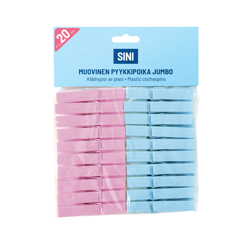 SINI Jumbo pyykkipoika muovi 20 kpl