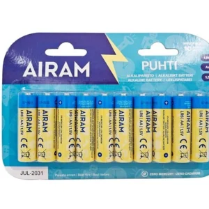 Airam Puhti alkaliparisto AA 10 kpl