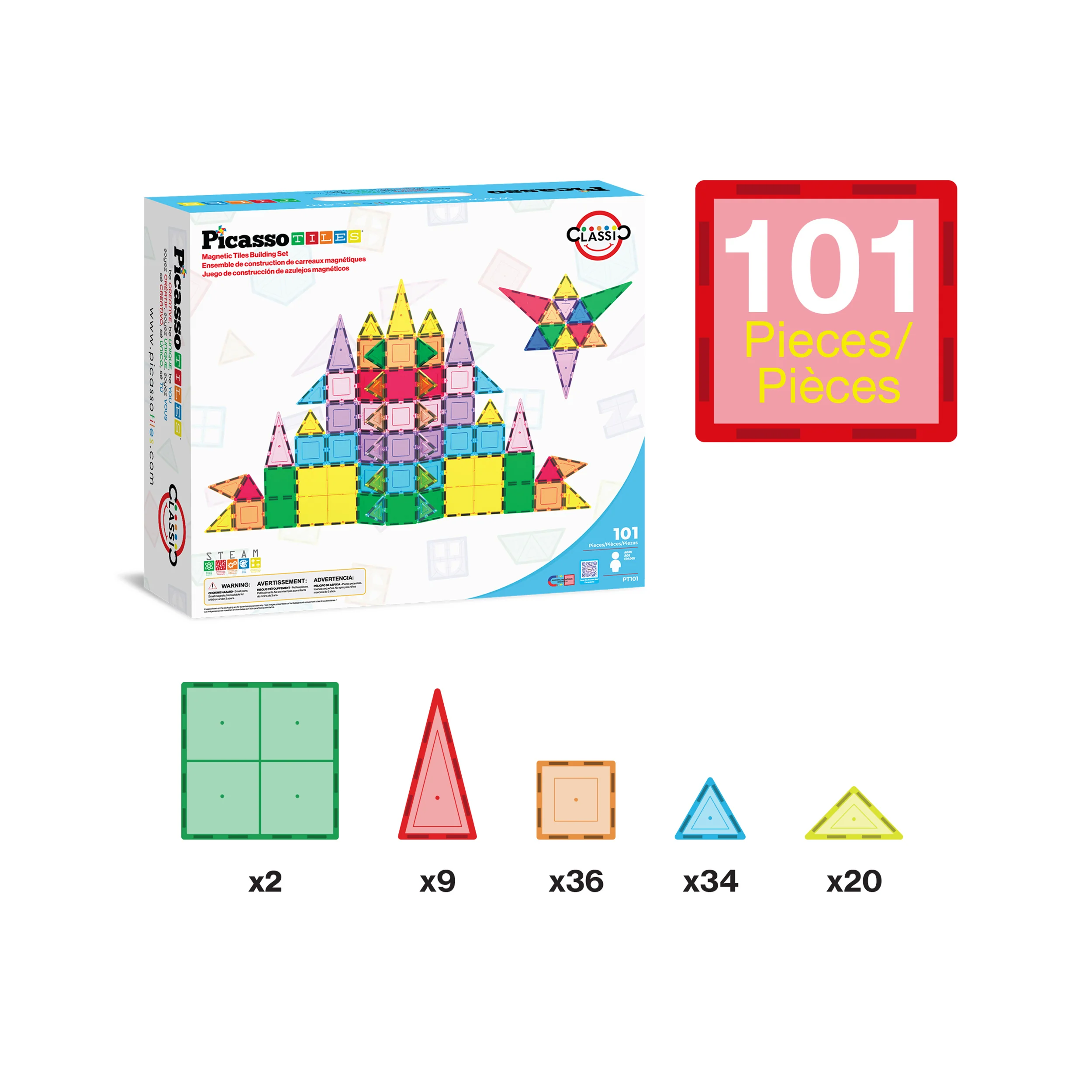 Magnetic Tiles set 101 pcs