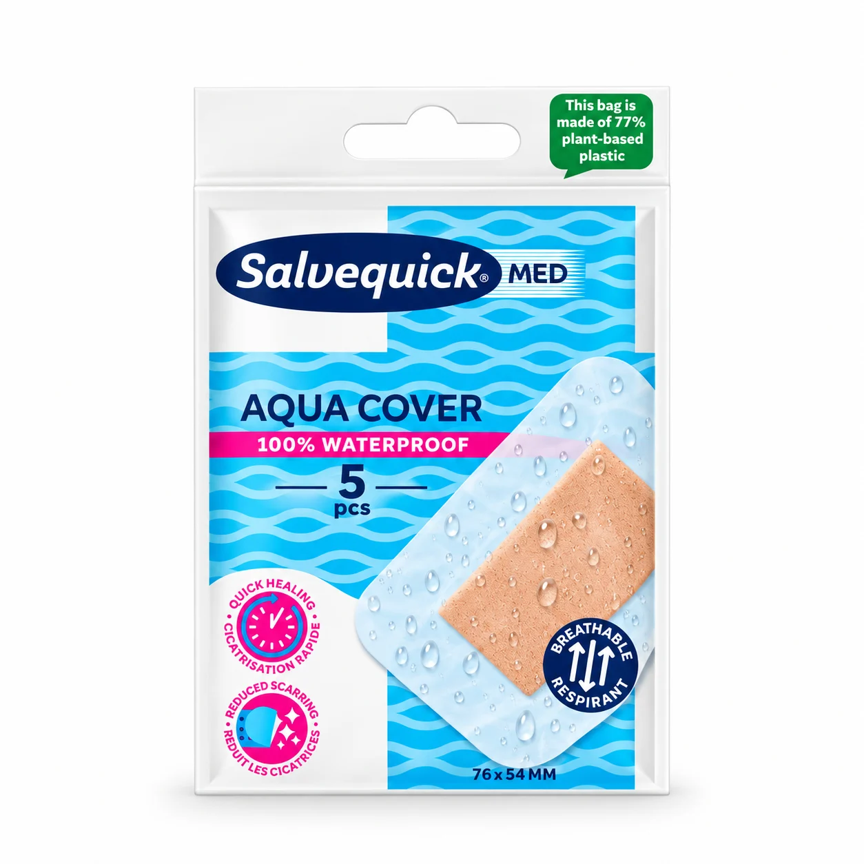 Salvequick MED Aqua Cover laastari 5 kpl