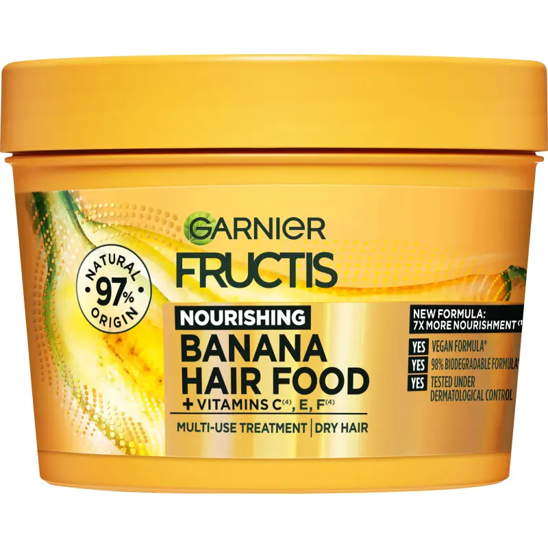 Garnier Fructis Hair Food Banana hiusnaamio kuiville hiuksille 400 ml