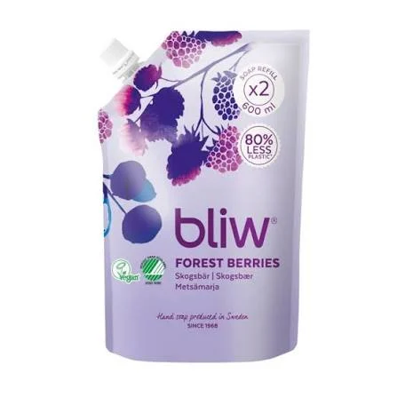 Bliw Marjametsä täyttöpussi nestesaippua 600ml