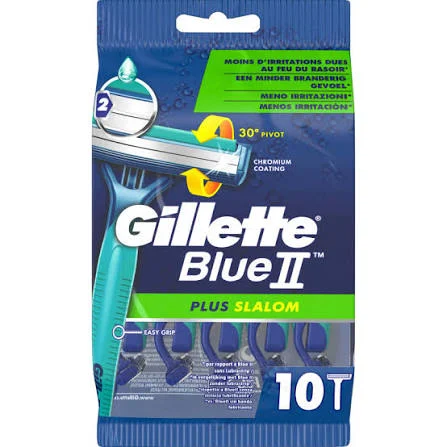 Gillette Blue II Plus Slalom 10kpl varsiterät