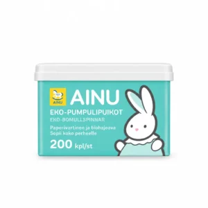 Ainu Eko-Pumpulipuikot 200kpl/pkt