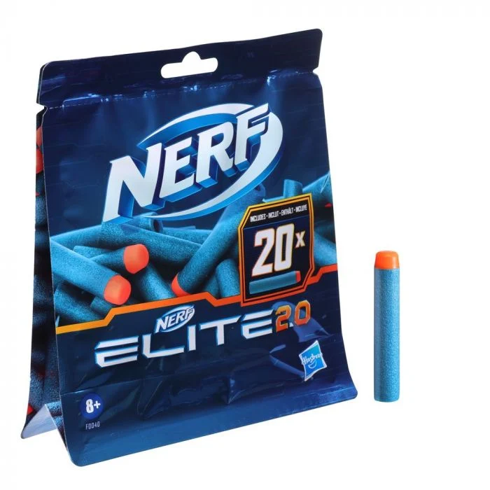Nerf Elite 2.0, 20 nuolen ammuspakkaus vaahtomuoviaseeseen