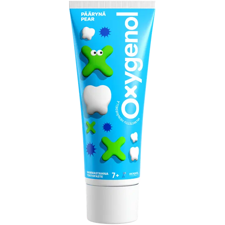 Oxygenol 75ml Päärynä hammastahna 7+