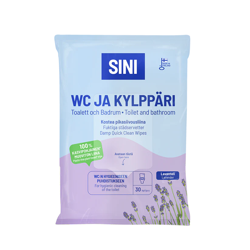 SINI Kylppäri-ja wc pikasiivousliina 30kpl