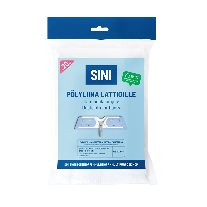 SINI Pölyliina lattioille 43x29 cm 20 kpl