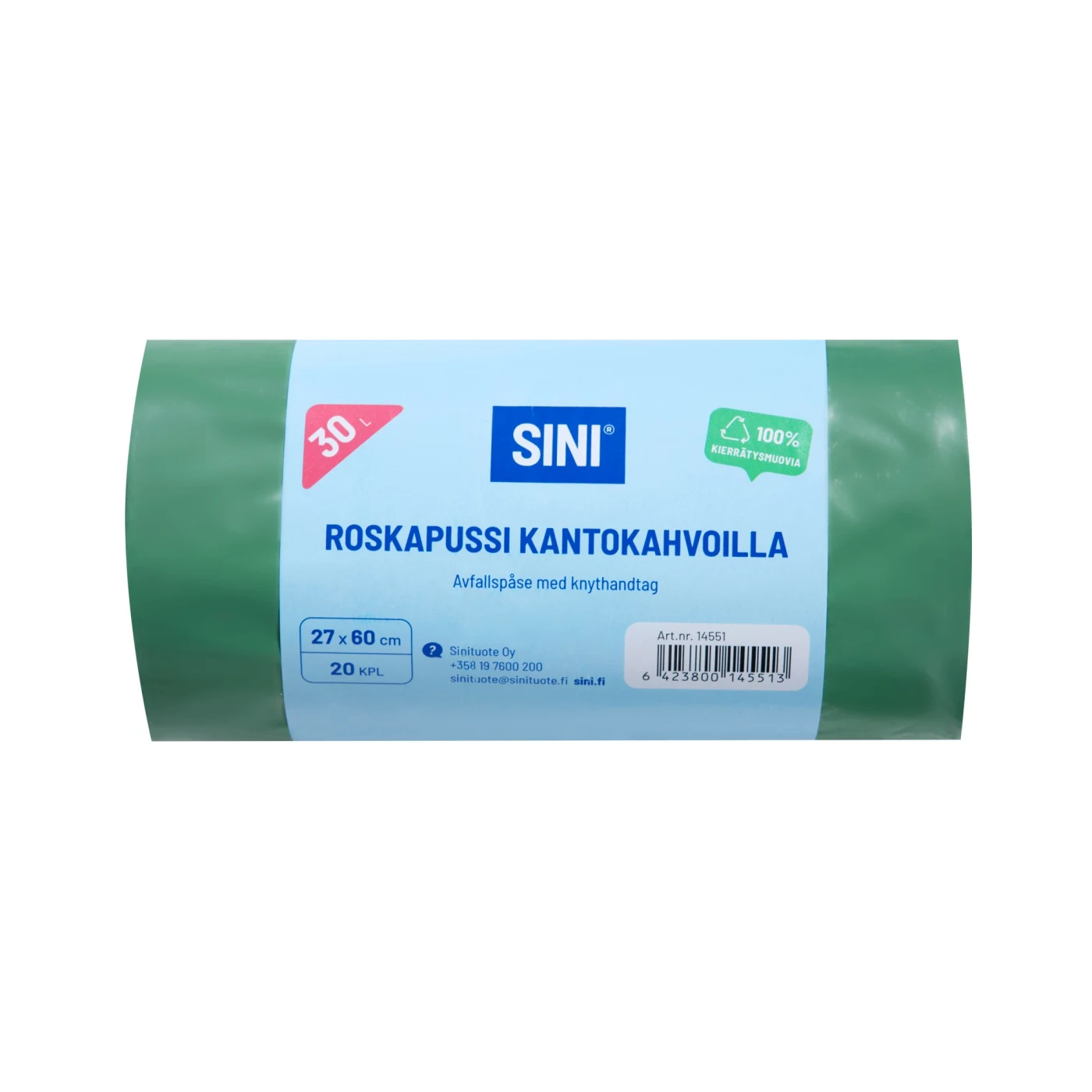 SINI Roskapussi 30l kantokahvoilla 20kpl