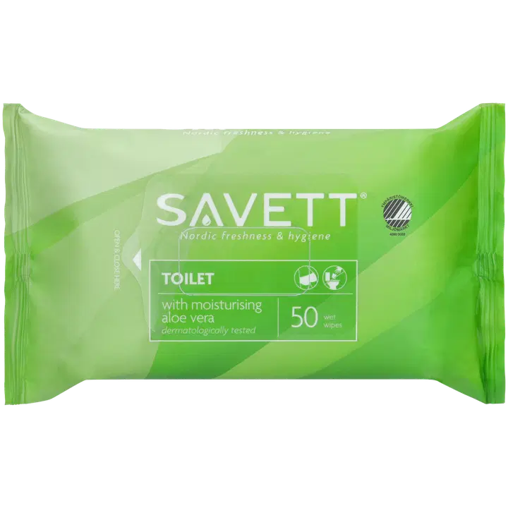 Savett Toilet kosteuspyyhe 50kpl/pkt