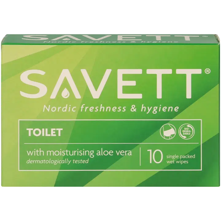 Savett Toilet kosteuspyyhe 10kpl