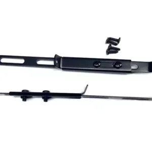 Tukirautapari litteä musta 200 mm